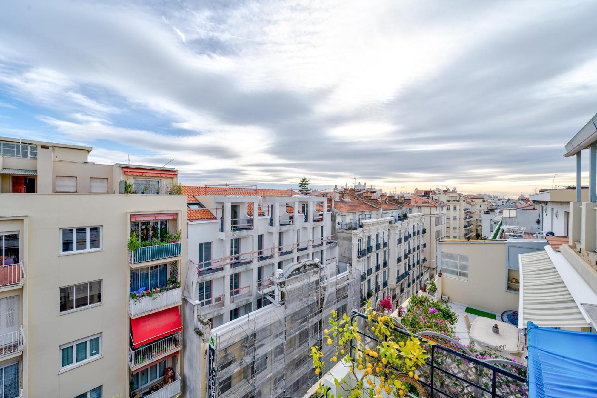 Top Floor Terrace - Dernier Etage Terrasse Cosy نيس المظهر الخارجي الصورة